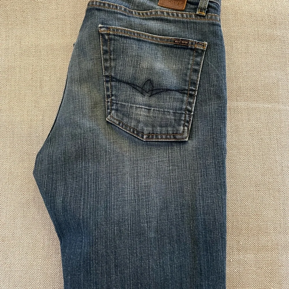 AGAVE MADE IN USA Classic Straight Gringo Jeans in Blue Brown Flex Size 34 $198 - Picture 2 of 11